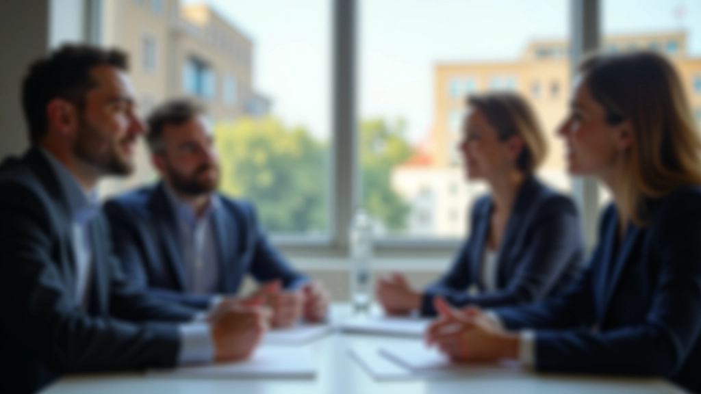 Skupinka kolegů v konferenční místnosti se podílí na brainstormingu, každý přispívá svými nápady