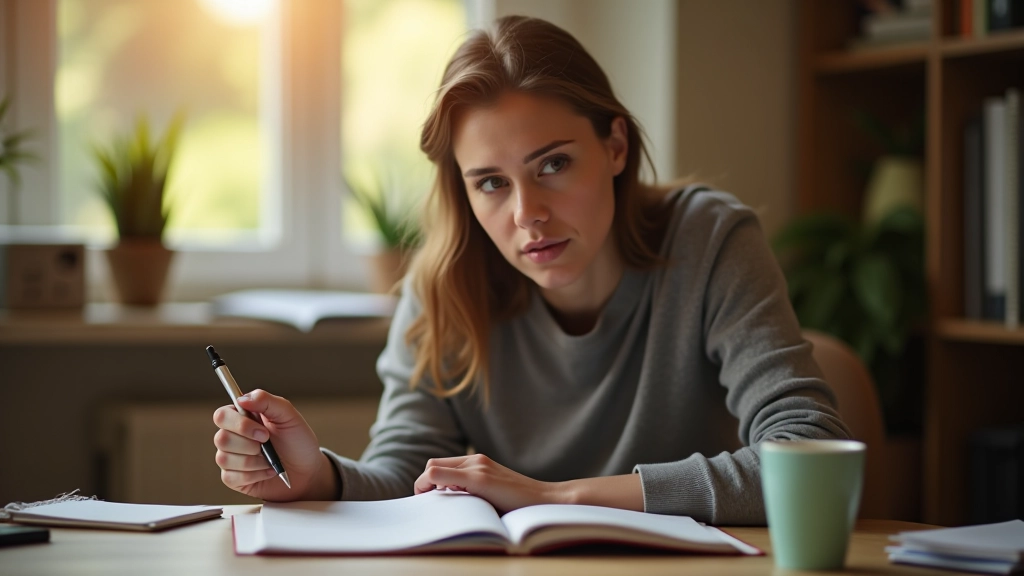 Osoba sedí s notebookem a přemýšlí o své komunikační strategii